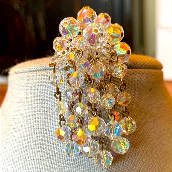 Vintage Silver Crystal Brooch - Picture 3 of 3